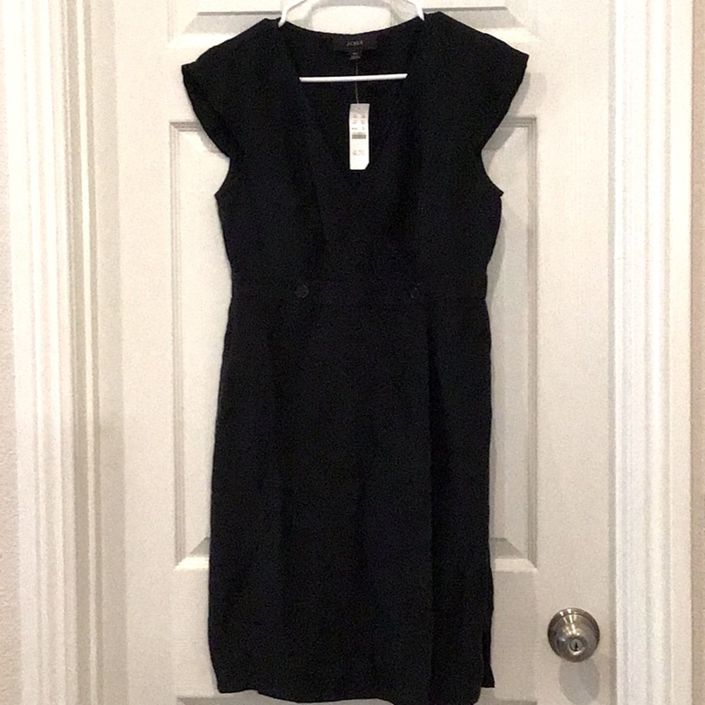J Crew Linen Blend Wrap Dress NWT